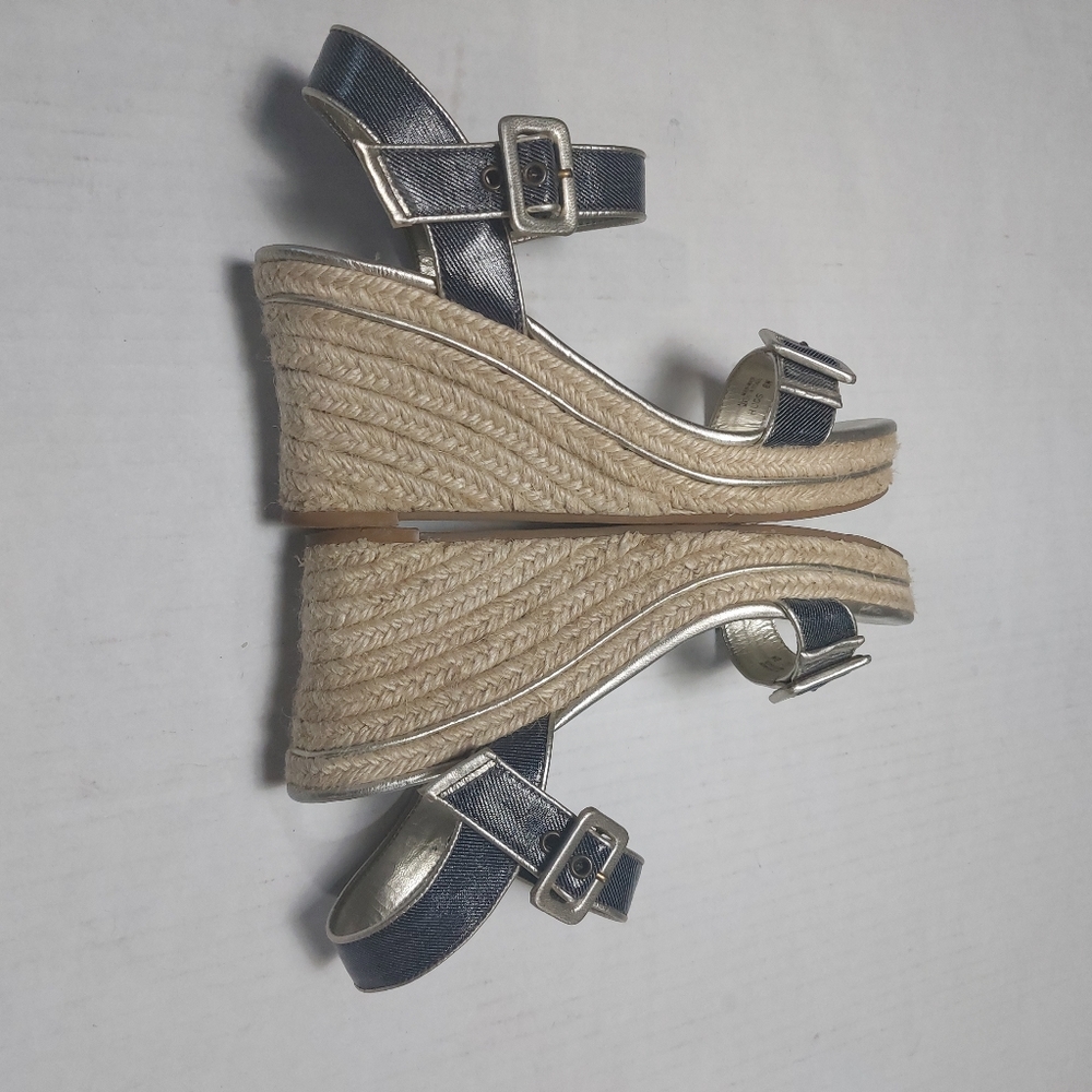 Michelle D Sandals Heels Wedges Size 8 - Picture 8 of 14